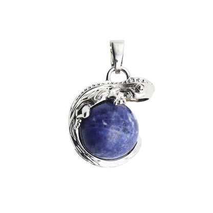Ciondolo in Sodalite – Lucertola