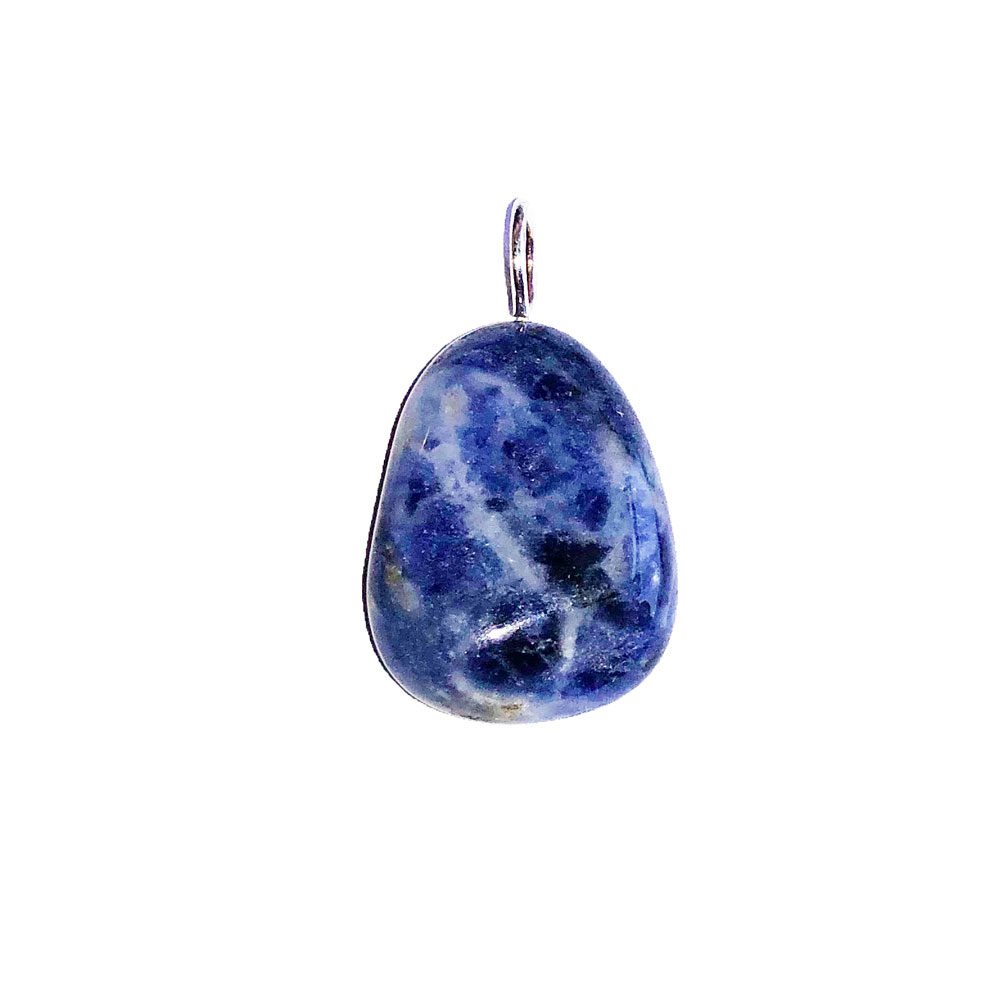 Ciondolo in sodalite – Pietra burattata