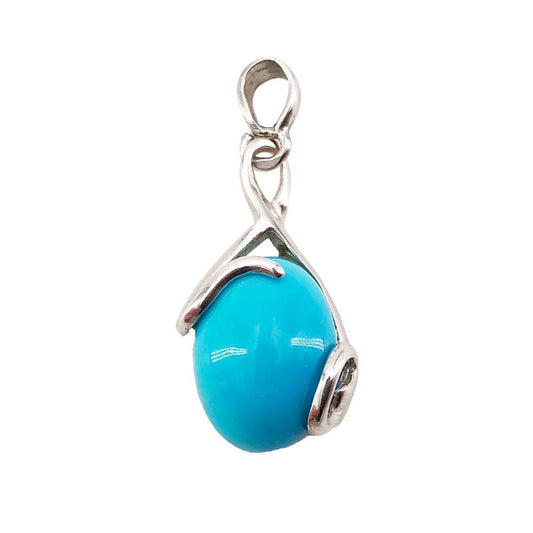Ciondolo “Océane” Turchese – Ovale – Argento 925