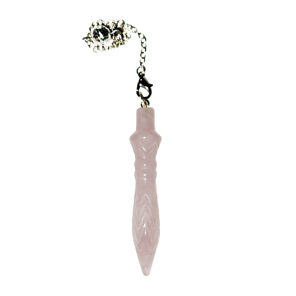 Pendolo in Quarzo Rosa – Thoth egiziano