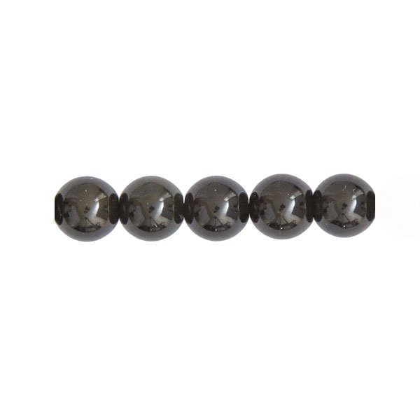 Filo di ossidiana nera – pietre sferiche da 6 mm