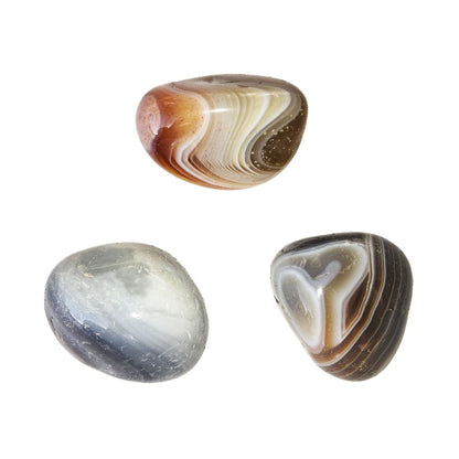 Pietra burattata in agata del Botswana