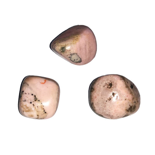 Pietra burattata con rodocrosite