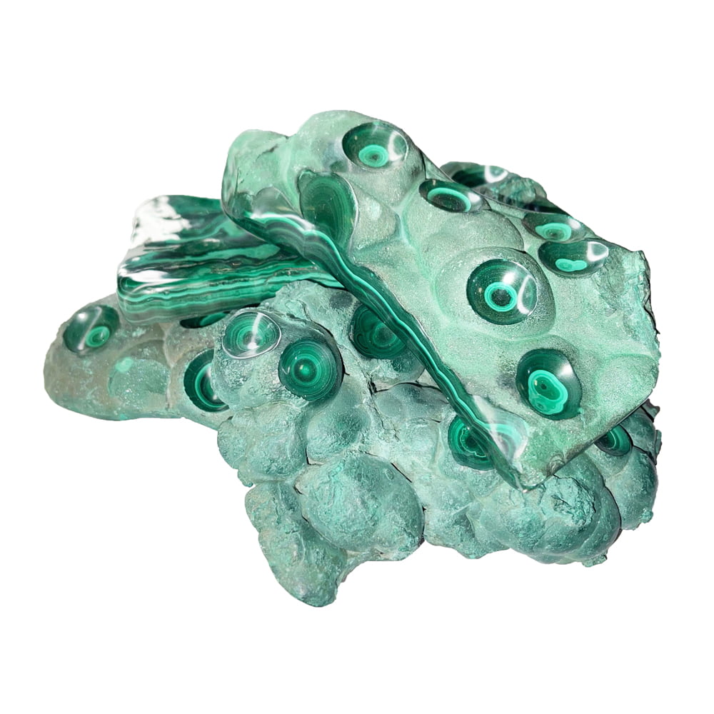 Pietra grezza di malachite