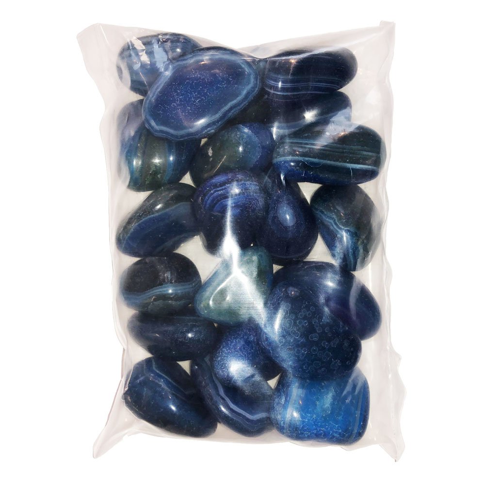 Pietra burattata di Agata Blu