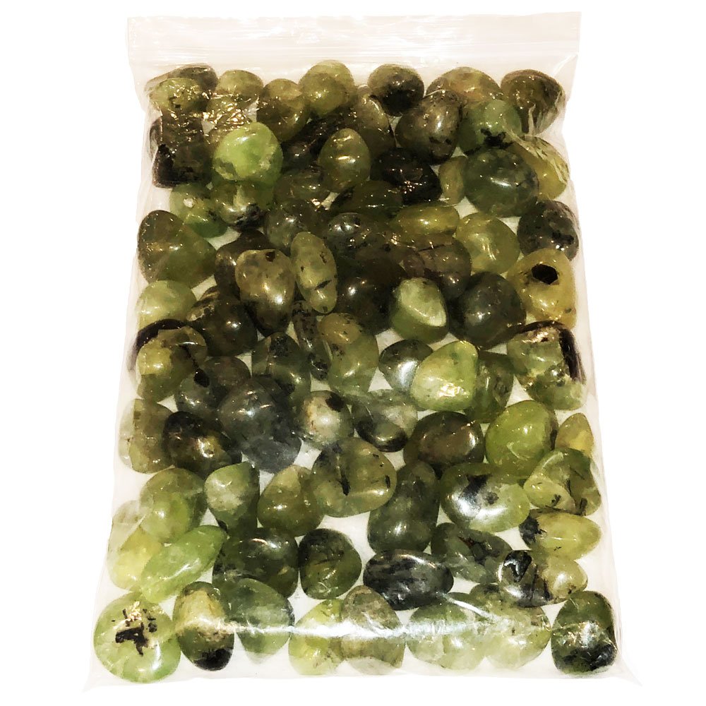 Pietra burattata di prehnite